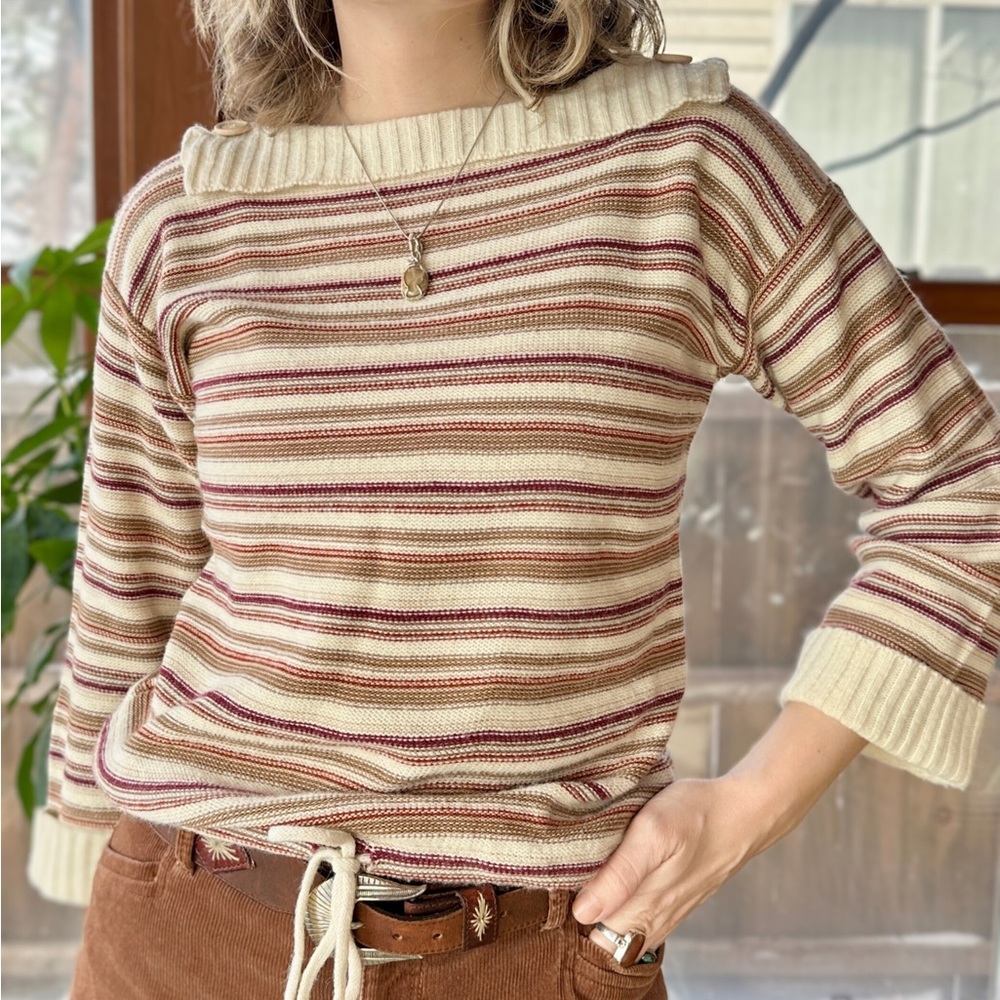 1960s Striped Sweater